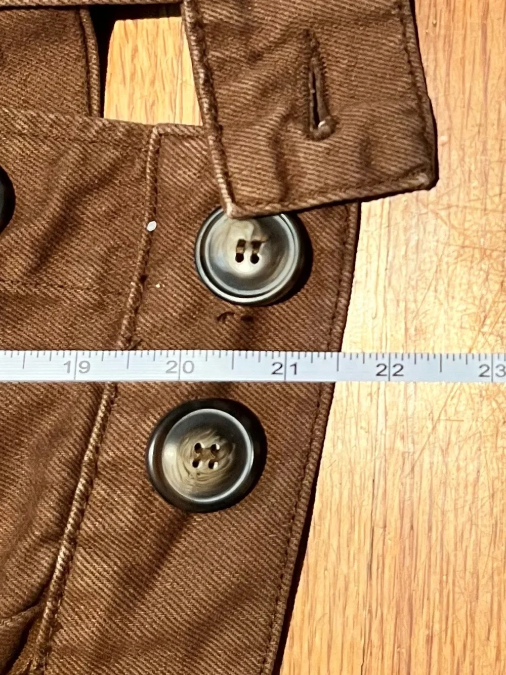 Free People Brown Eisenhower Slouchy Cotton Denim Jacket - Picture 6 of 6